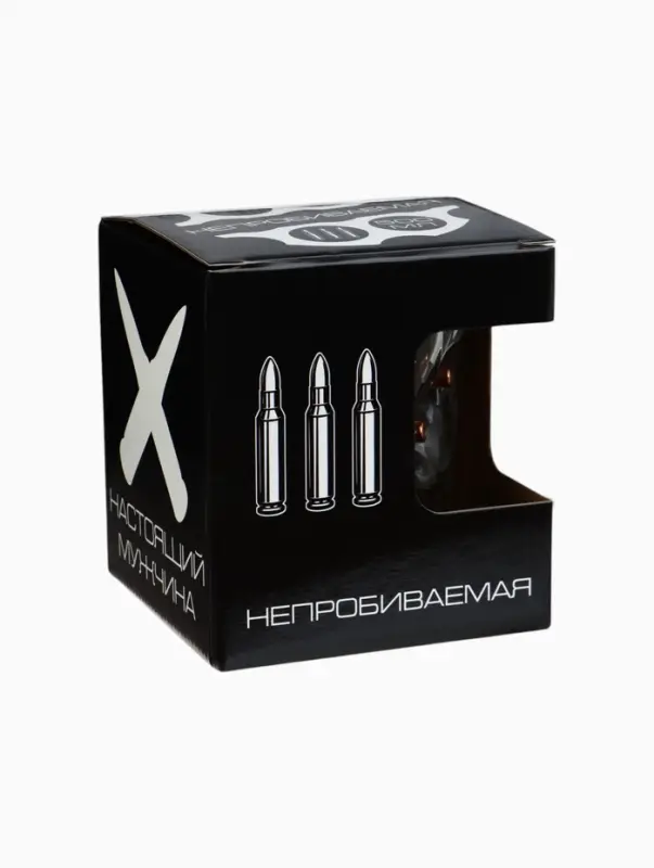 Кружка пивная с пулей &laquo;Непробиваемая&raquo;, 500 мл