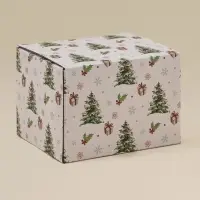 Кружка SL Home "Новый год" рис елочки