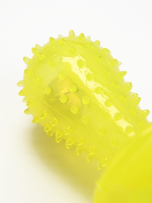 Игрушка жевательная Игрушка жевательная "Соска" прозрачная, PP, 9,5 см, жёлтая