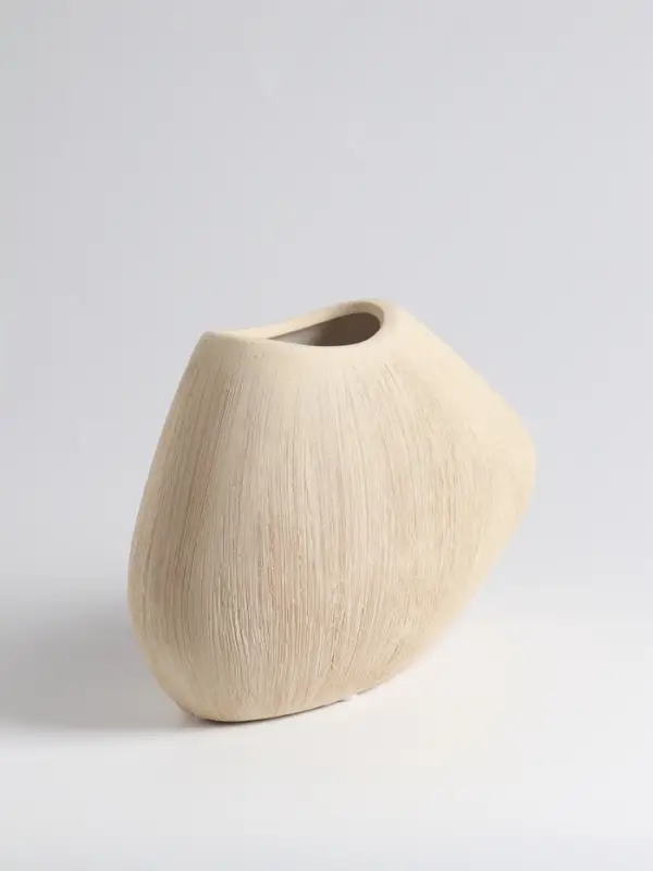 Ваза «Итика», 14×20 см, керамика, бежевая Ваза «Итика», 14×20 см, керамика, бежевая