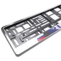 Рамка под номерной знак "Russia" (хром) AVS RN-02