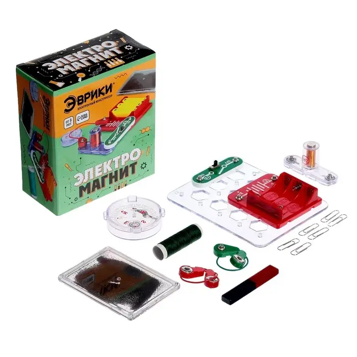 Электронный конструктор &laquo;Электромагнит&raquo;, 5 в 1, 16 элементов