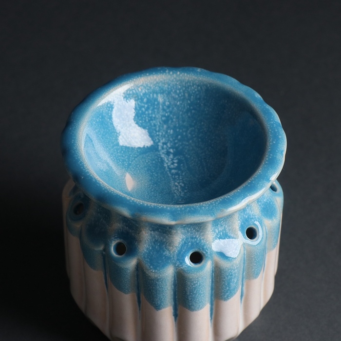 Аромалампа керамика  Аромалампа керамика "Греческая амфора" синий 9х9х9,5 см