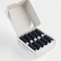 Нитки 40ЛШ, 200 м, чёрные №115