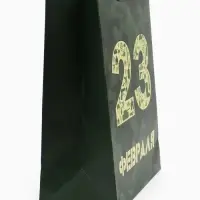 Пакет подарочный ламинированный вертикальный &laquo;23 февраля&raquo;, XL 40&times;49&times;19 см