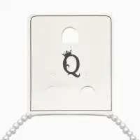 Чокер &laquo;Сердце&raquo; жемчужные бусины, белый в серебре, 32 см + 5 см доп, цепочка