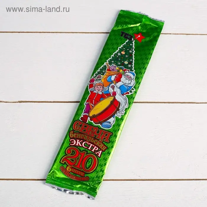 Бенгальские огни, 21 см, 6 штук, «Экстра» Бенгальские огни, 21 см, 6 штук, «Экстра»