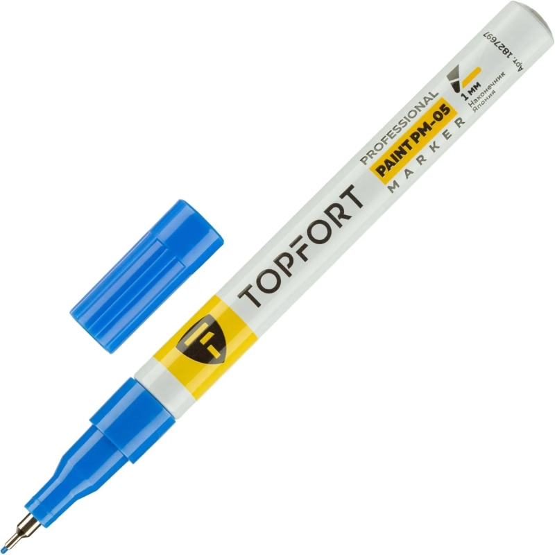 Маркер лаковый Topfort Paint 1 мм синий