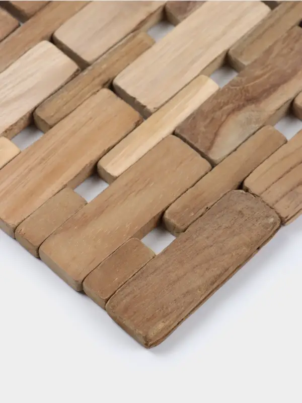 Коврик из тикового дерева, 30&times;20&times;0.7 см