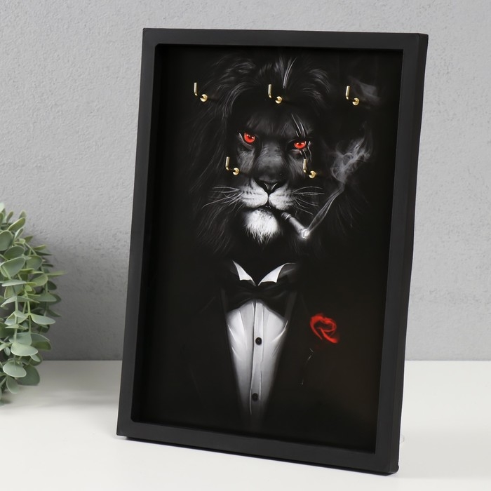 Ключница открытая Ключница открытая "Лев" 5 крючков, 23х32 см