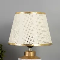 Лампа настольная &laquo;Мрамор&raquo; 1&times;40 Вт Е27 белый/золото 22.5&times;22.5&times;35 см
