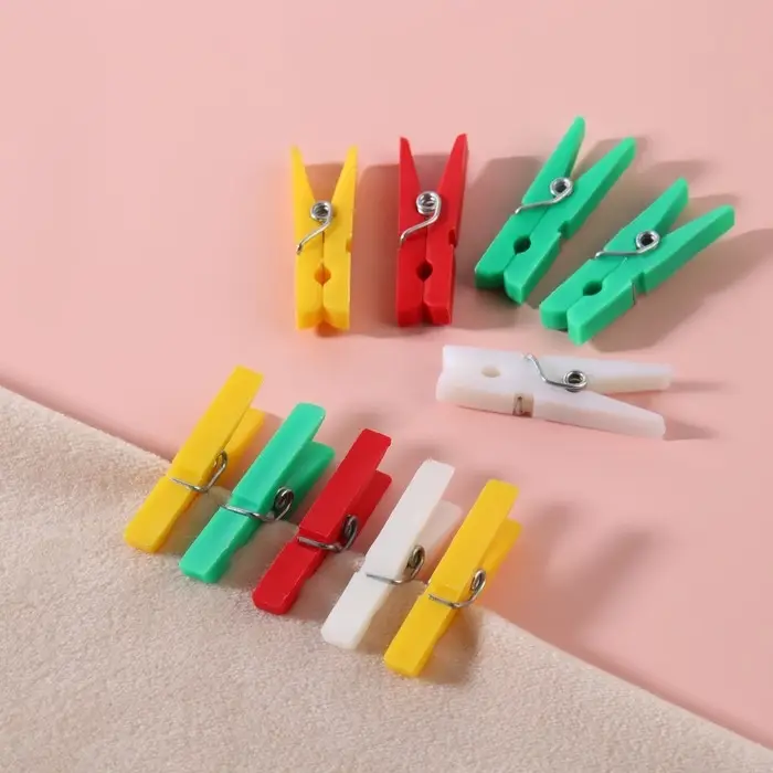 Прищепки для шитья, 3 × 0,5 × 0,3 см, 10 шт, цвет разноцветный Прищепки для шитья, 3 × 0,5 × 0,3 см, 10 шт, цвет разноцветный