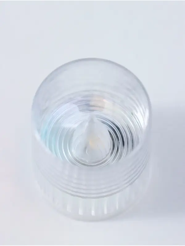 Светодиодная свеча LED - ночник RISALUX &laquo;Полосы&raquo;, 3&times;LR1130, прозрачный, перламутр, 3.7&times;3.7&times;4.5 см