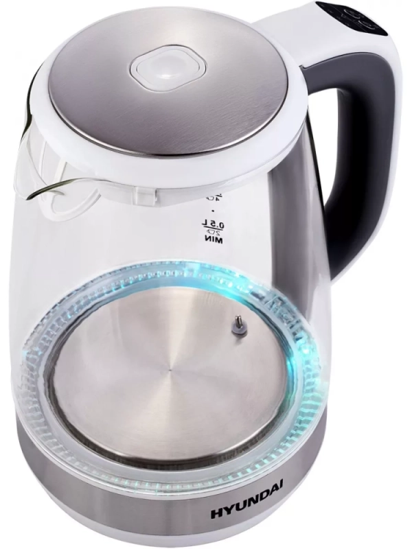 Чайник HYK-G8880 2л. 2200Вт серый-серебристый