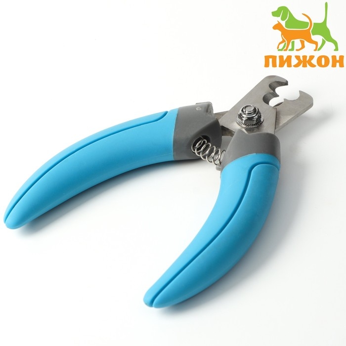 Когтерез боковой с 2 отверстиями, большой, голубой Когтерез боковой с 2 отверстиями, большой, голубой