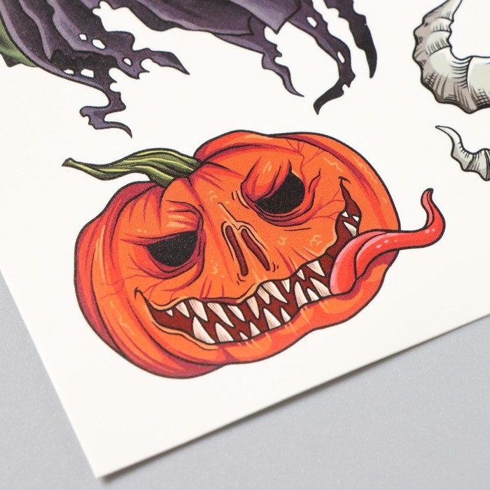 Татуировка на тело цветная Татуировка на тело цветная "Страшилки" 10х10 см