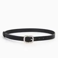 Ремень женский, металлическая пряжка, 2.3&times;105 см, чёрный