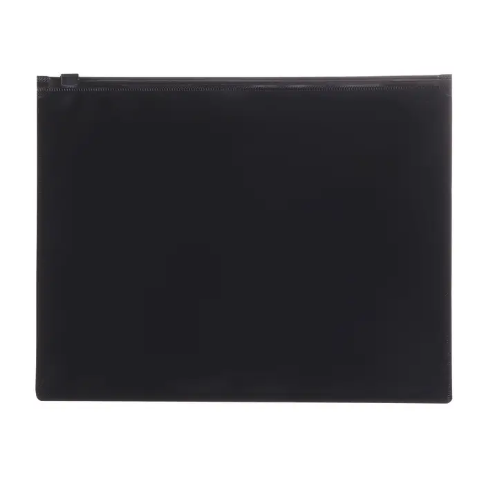 Папка-конверт на zip-молнии А4, 150 мкм, Calligrata, непрозрачная, черная