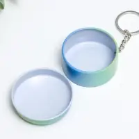 Шкатулка на кольце металл круг "Русалочка" МИКС 2,4х4,5х4,5 см