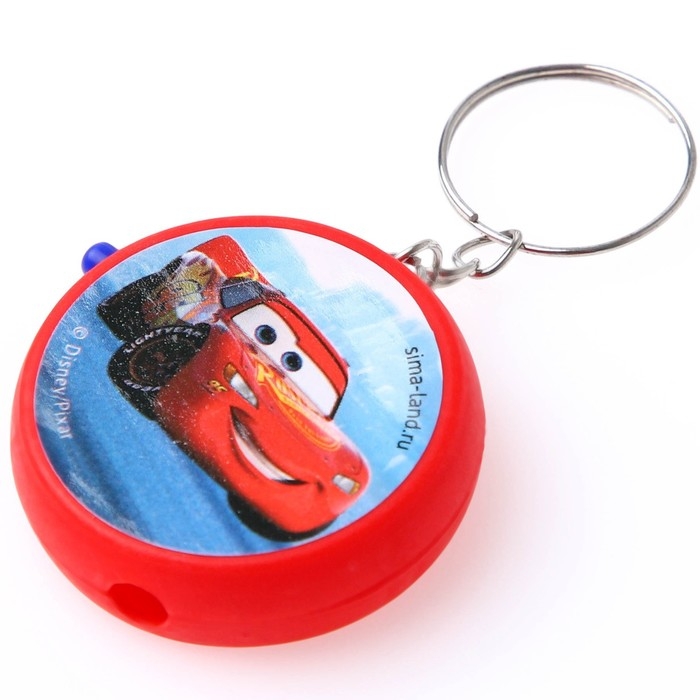 Проектор-брелок «Тачки», свет, цвет красный Проектор-брелок «Тачки», свет, цвет красный