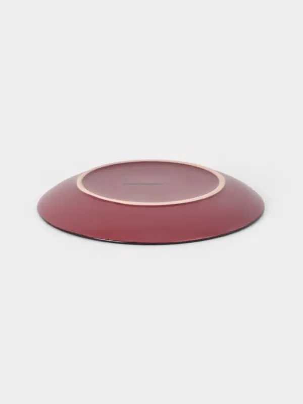 Десертная тарелка Доляна &laquo;Ваниль&raquo;, d=19.5 см, керамика, бордовая