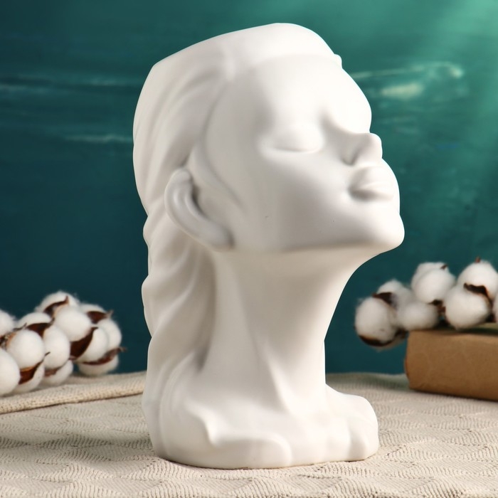 Кашпо - ваза  Кашпо - ваза "Лилит" белое 26х19х15 см