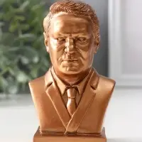 Бюст «Ельцин», 11×7×5 см, бронза