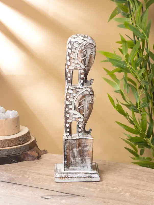 Сувенир "Статуя Слонов" дерево 12х12х38 см