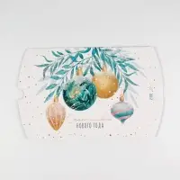 Коробка новогодняя складная фигурная «Акварельные шары», 26 х 19 х 4 см, Новый год