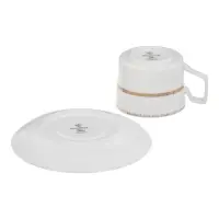 Чайный набор WY Grace, 12 предметов, кружка 250 мл 6 шт., блюдце d=15.5 см 6 шт., фарфор