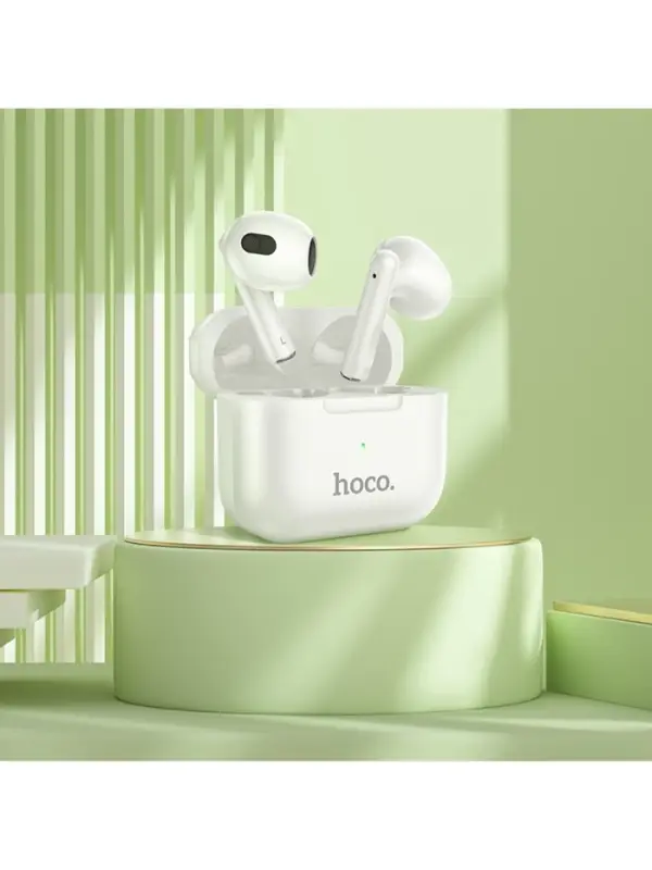 Наушники беспроводные Hoco EW30, TWS, вкладыши, Bluetooth 5.3, 30/300 мАч, белые