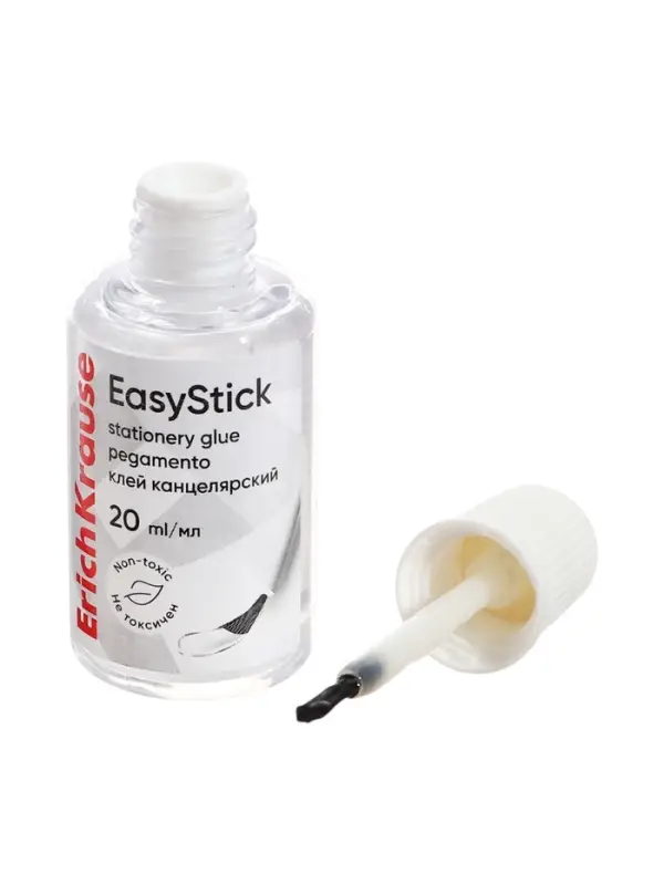 Клей канцелярский ErichKrause Standard, 20 мл, с кисточкой