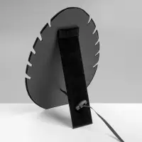 Подставка под кулоны и цепочки &laquo;QF. Овал&raquo;, 5 мест, 20&times;1.5&times;28 см, чёрная