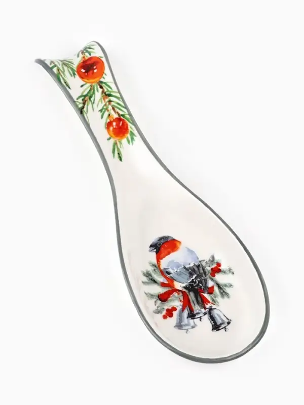 Подставка под ложку новогодняя &laquo;Снегирь&raquo;, 7&times;22.3 см, ручная работа