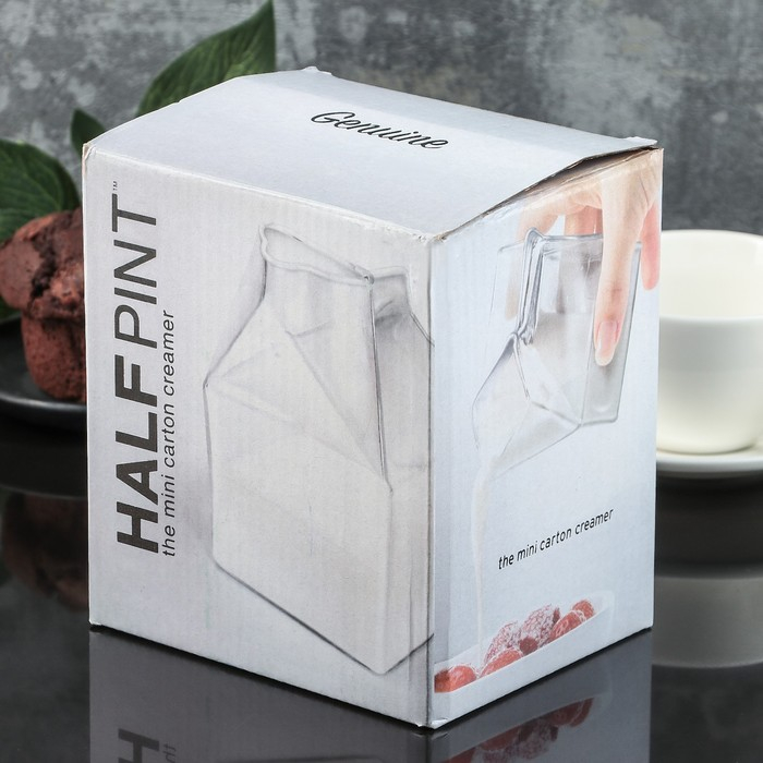 Молочник стеклянный Доляна «Пакет», 400 мл, 9×7×10,3 см Молочник стеклянный Доляна «Пакет», 400 мл, 9×7×10,3 см