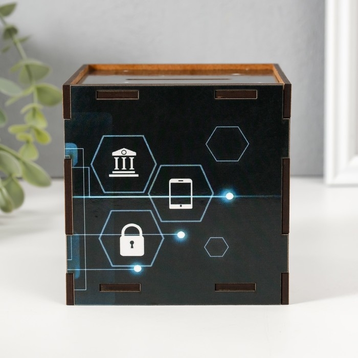 Копилка куб Копилка куб "Денежный магнит" 10х10х10 см