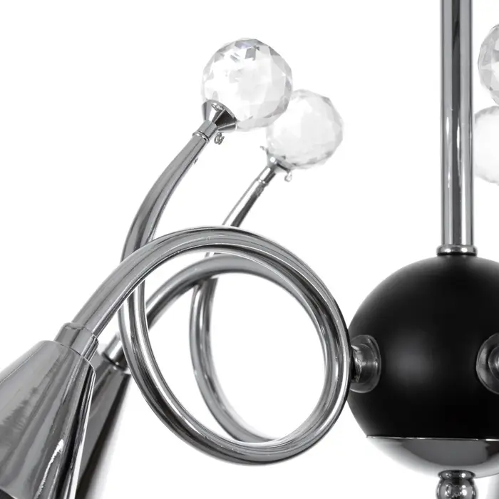 Светильник потолочный BayerLux &laquo;Марианна&raquo;, люстра 5хЕ27, 40 Вт, чёрный, 69&times;69&times;32.5 см