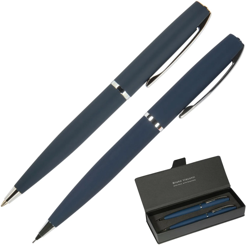 Набор SIENNA:РУЧКА ШАРИК 1мм син+КАРАНД МЕХАНИЧ 0,7мм корп син 20-0222/0350