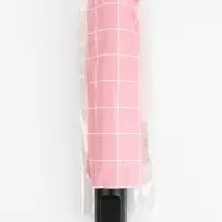 Зонт механический &laquo;Крупная клетка&raquo;, эпонж, 4 сложения, 8 спиц, R=48/55 см, d=96 см, МИКС