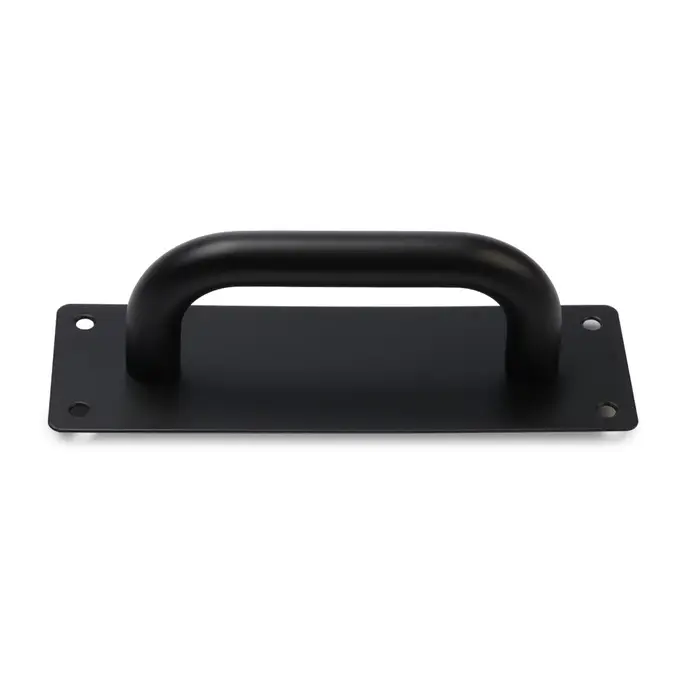 Ручка дверная, чёрная, 200&times;65 мм