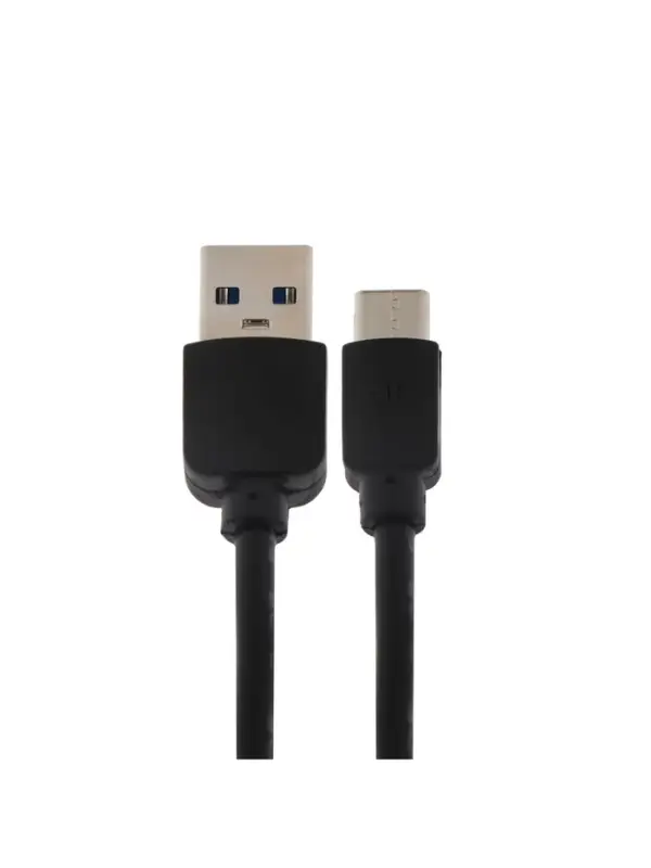 Кабель Luazon, Type-C - USB, 1 А, 1 м, чёрный