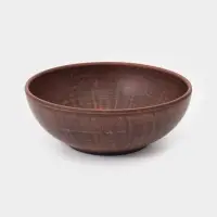 Миски &laquo;Гладь&raquo;, набор 2 шт., 800 мл, 17.5&times;5.5 см, красная глина