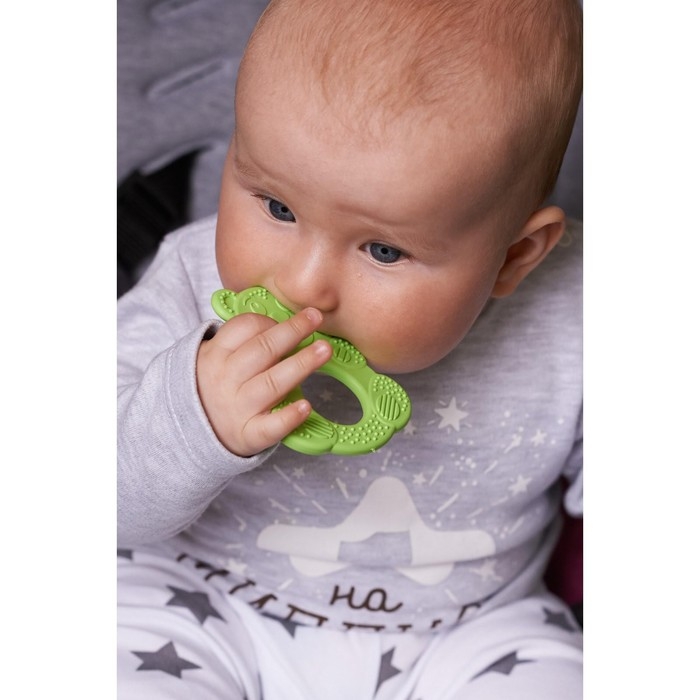 Прорезыватель силиконовый «Мишутка», цвет МИКС, КНОПА Прорезыватель силиконовый «Мишутка», цвет МИКС, КНОПА