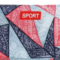 Сумка спортивная на молнии TEXTURA, боковой карман-сетка, регулируемый ремень, средний размер, красная