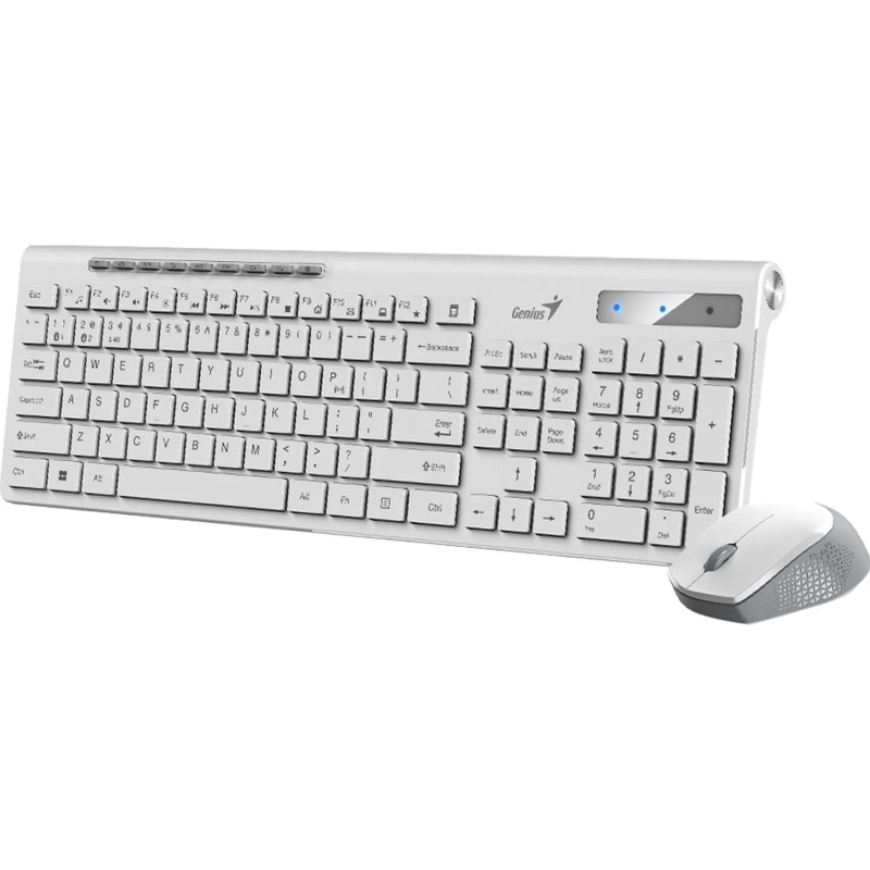 Набор клавиатура+мышь Genius SlimStar 8230, беспроводной, белый