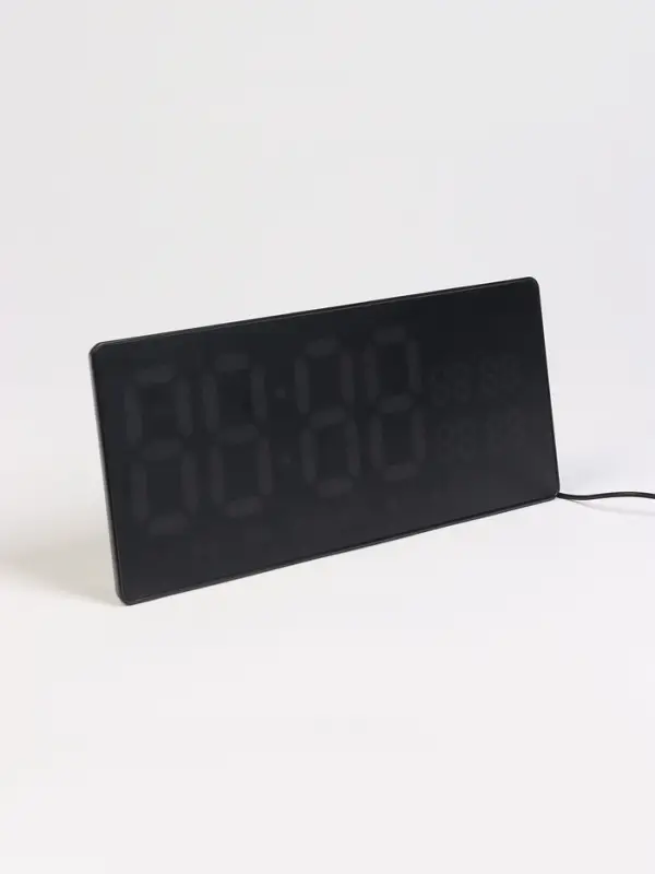 Часы электронные настенные, 36.2&times;15.5 см, красные цифры