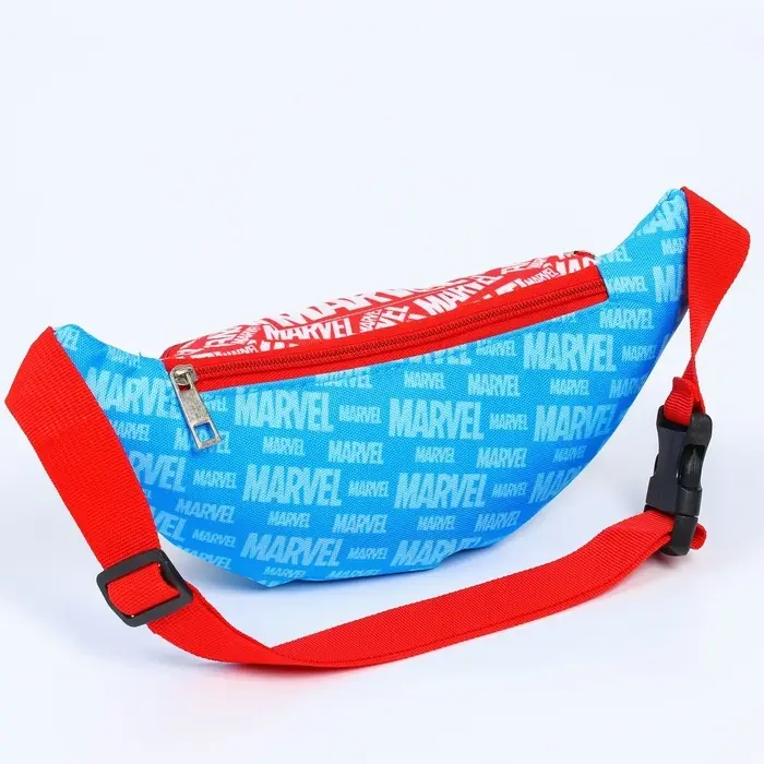 Сумка поясная детская для мальчика, 25&times;6&times;13 см, Мстители