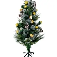 Ёлка фиброоптическая «Пушистая» 120 см, d нижнего яруса 70 см, 100 веток, 8 режимов