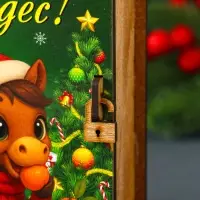 Новогодняя шкатулка-книга "Чудес" 14х12х5 см