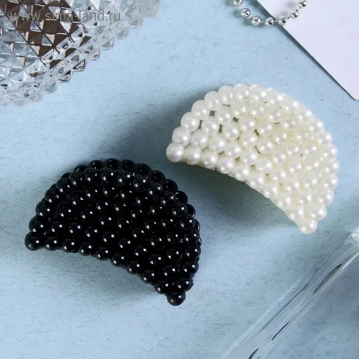 Крабик для волос «Бусины», 6.5 см, МИКС